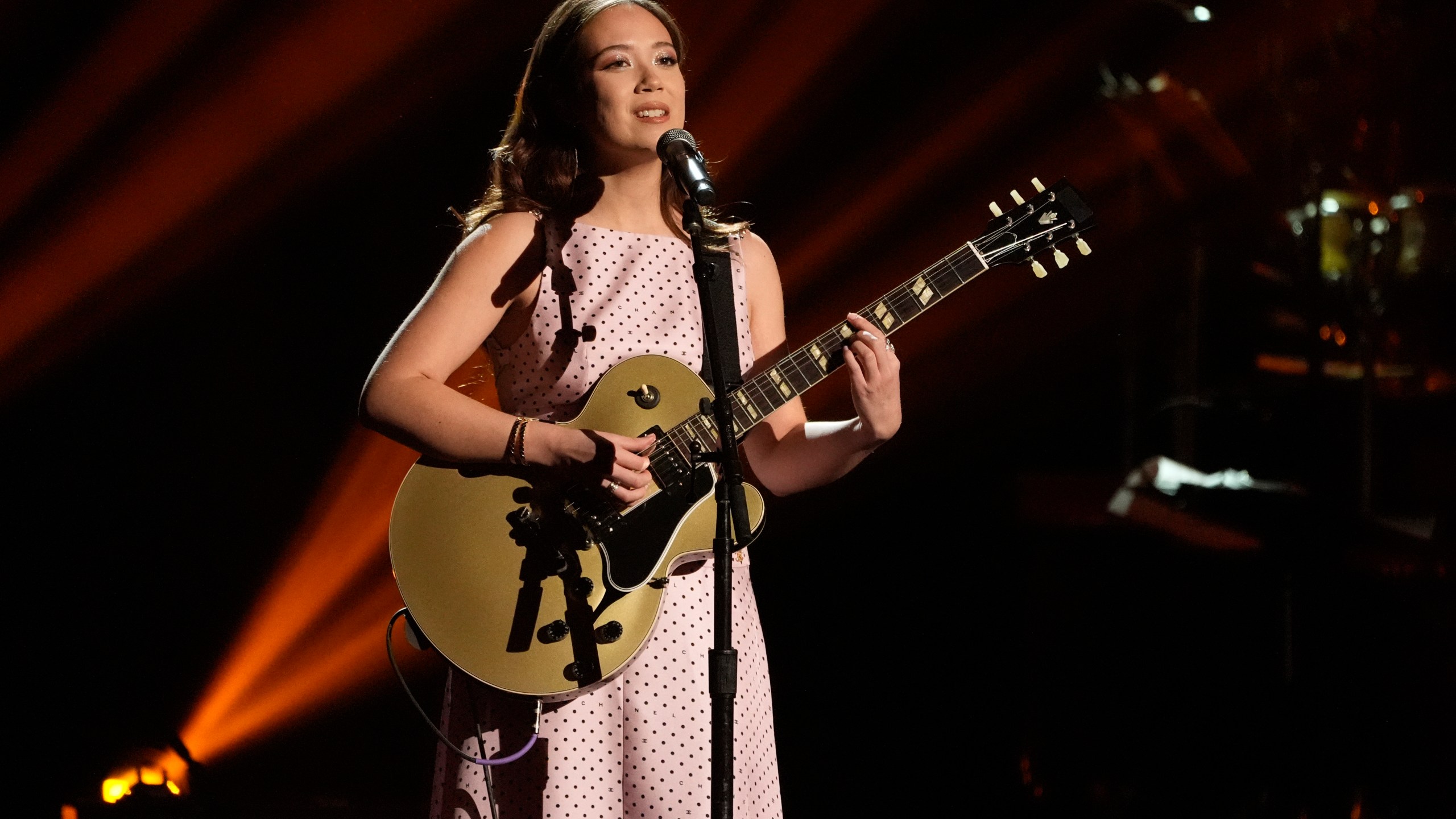 Laufey performs during the 66th annual Grammy Awards on Sunday, Feb. 4, 2024, in Los Angeles. (AP Photo/Chris Pizzello)