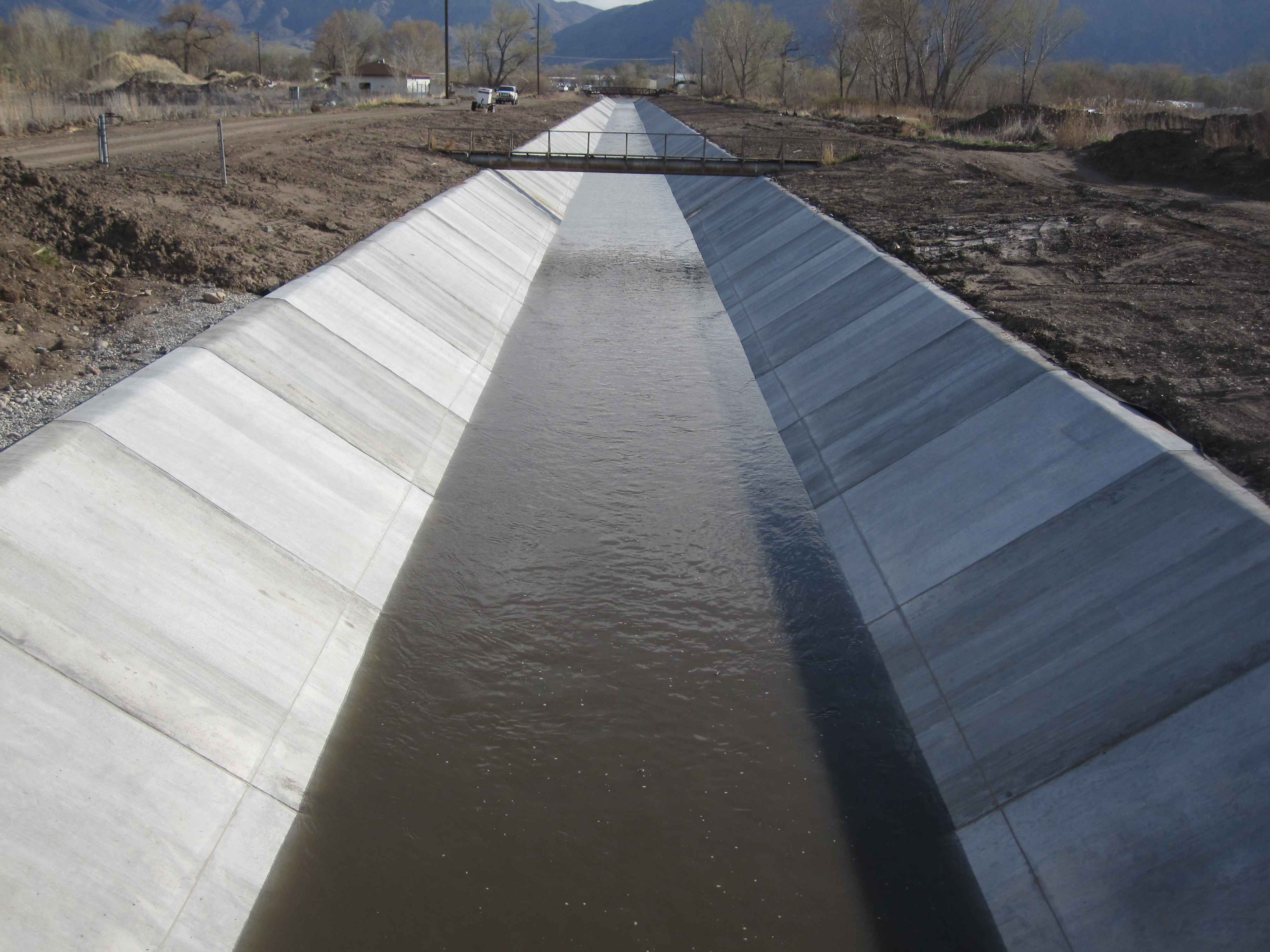 A section of the Layton Canal in northern Utah where solar panels could be placed as part of a $1.5 million project.