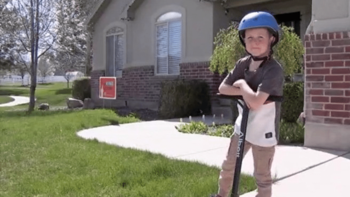 Seven-year-old Lincoln's scooter was stolen. Another woman in the community offered her son's scooter, which inspired Lincoln's family to do one act of kindness each day in April.